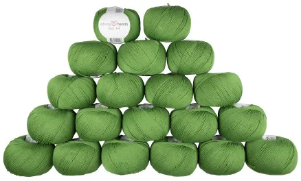 Infinity Hearts Rose 8/4 Garnpakke Unicolor 156 Grøn - 20 stk - Infinity Hearts Rose 8/4 Garnpakke Unicolor 156 Grøn - 20 stk